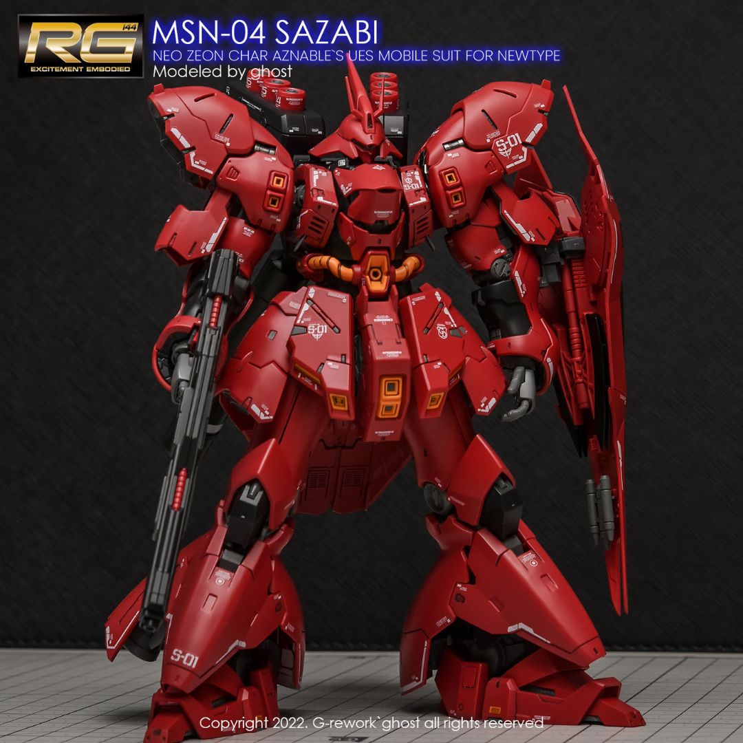 G-Rework Decal - [RG] MSN-04 SAZABI