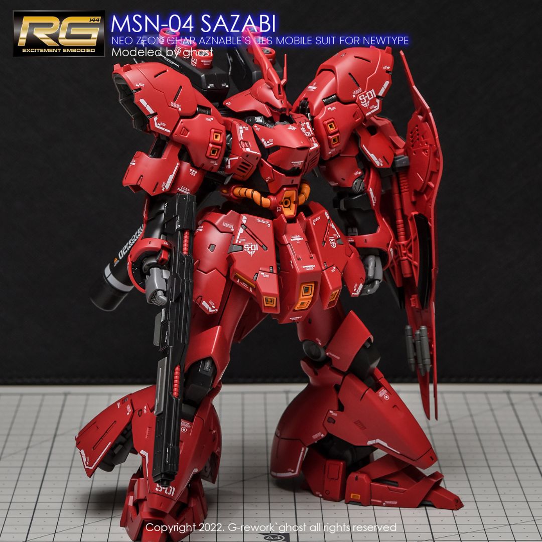 G-Rework Decal - [RG] MSN-04 SAZABI