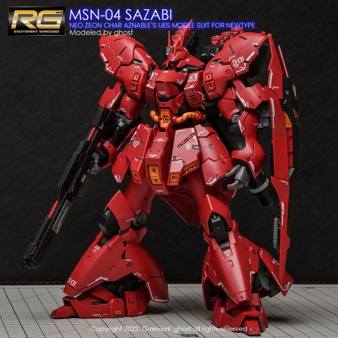 G-Rework Decal - [RG] MSN-04 SAZABI