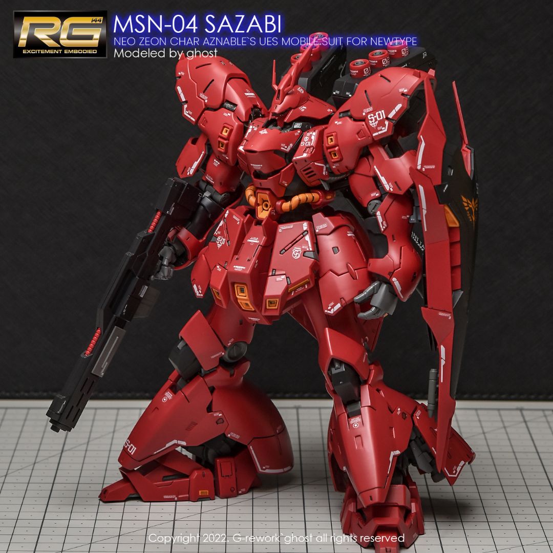 G-Rework Decal - [RG] MSN-04 SAZABI