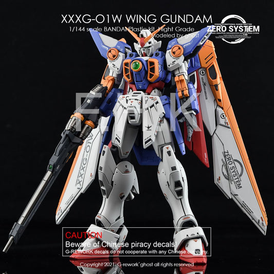 G-Rework Decal - [RG] XXXG-O1W WING GUNDAM TV.VER