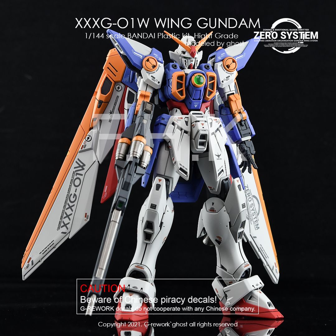 G-Rework Decal - [RG] XXXG-O1W WING GUNDAM TV.VER