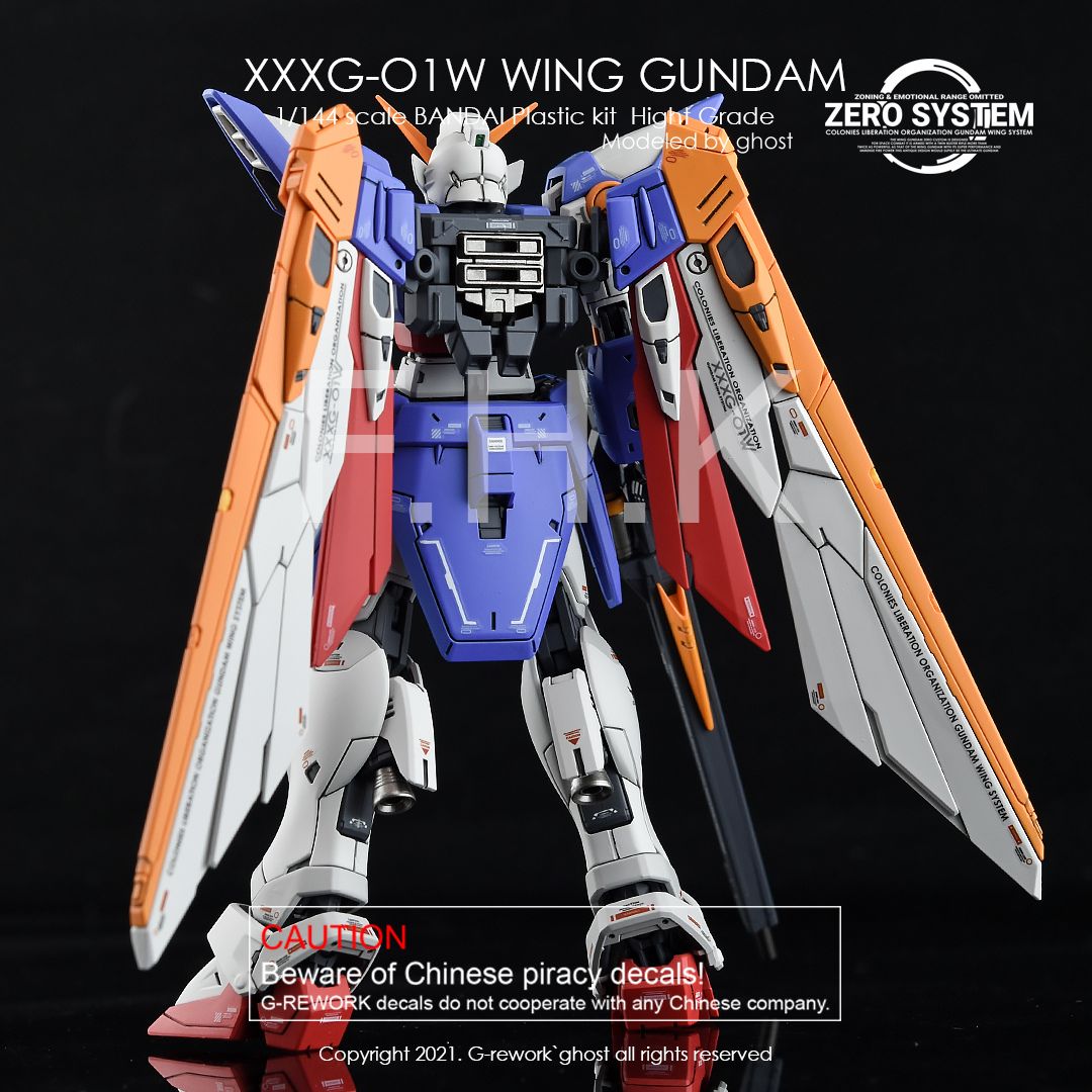 G-Rework Decal - [RG] XXXG-O1W WING GUNDAM TV.VER