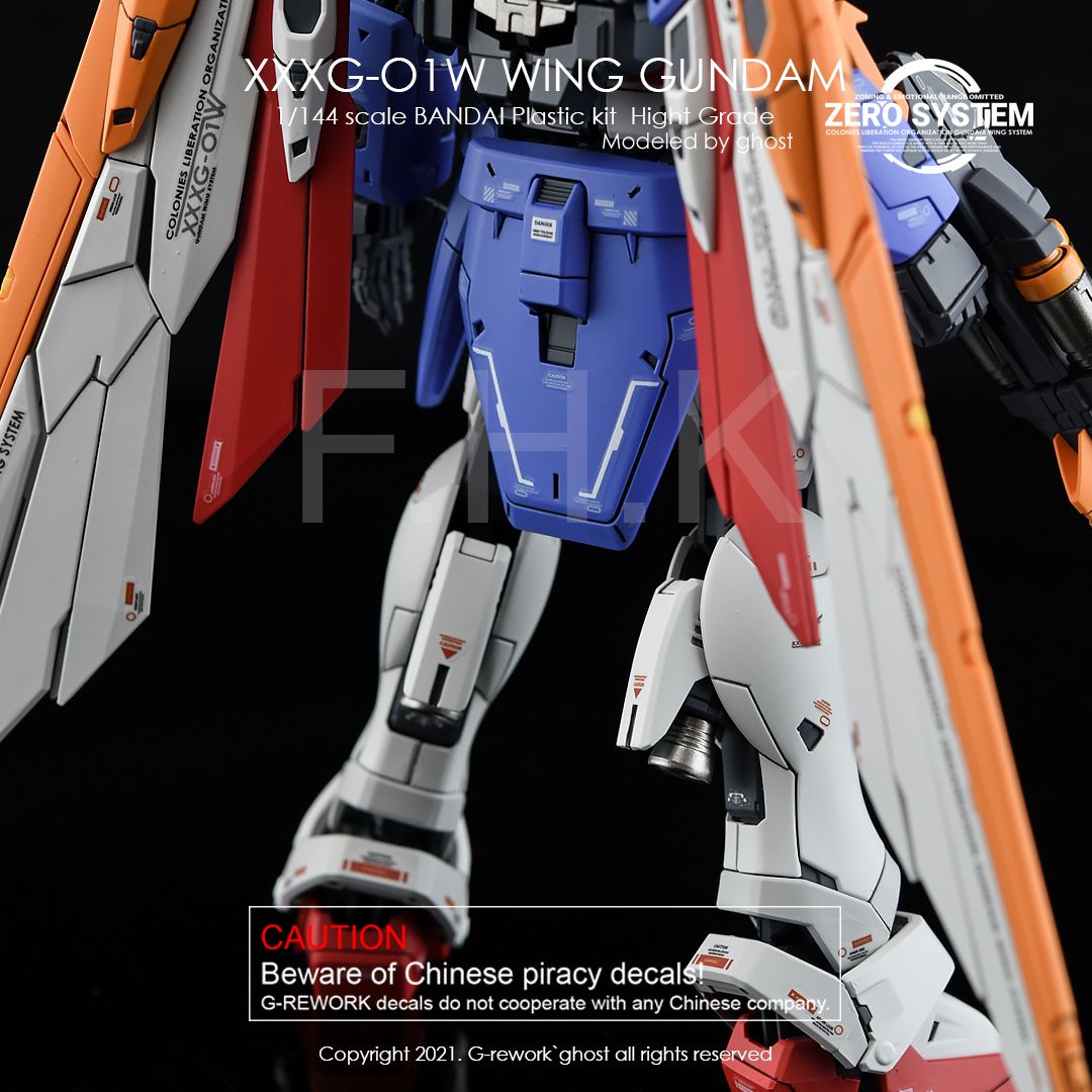 G-Rework Decal - [RG] XXXG-O1W WING GUNDAM TV.VER