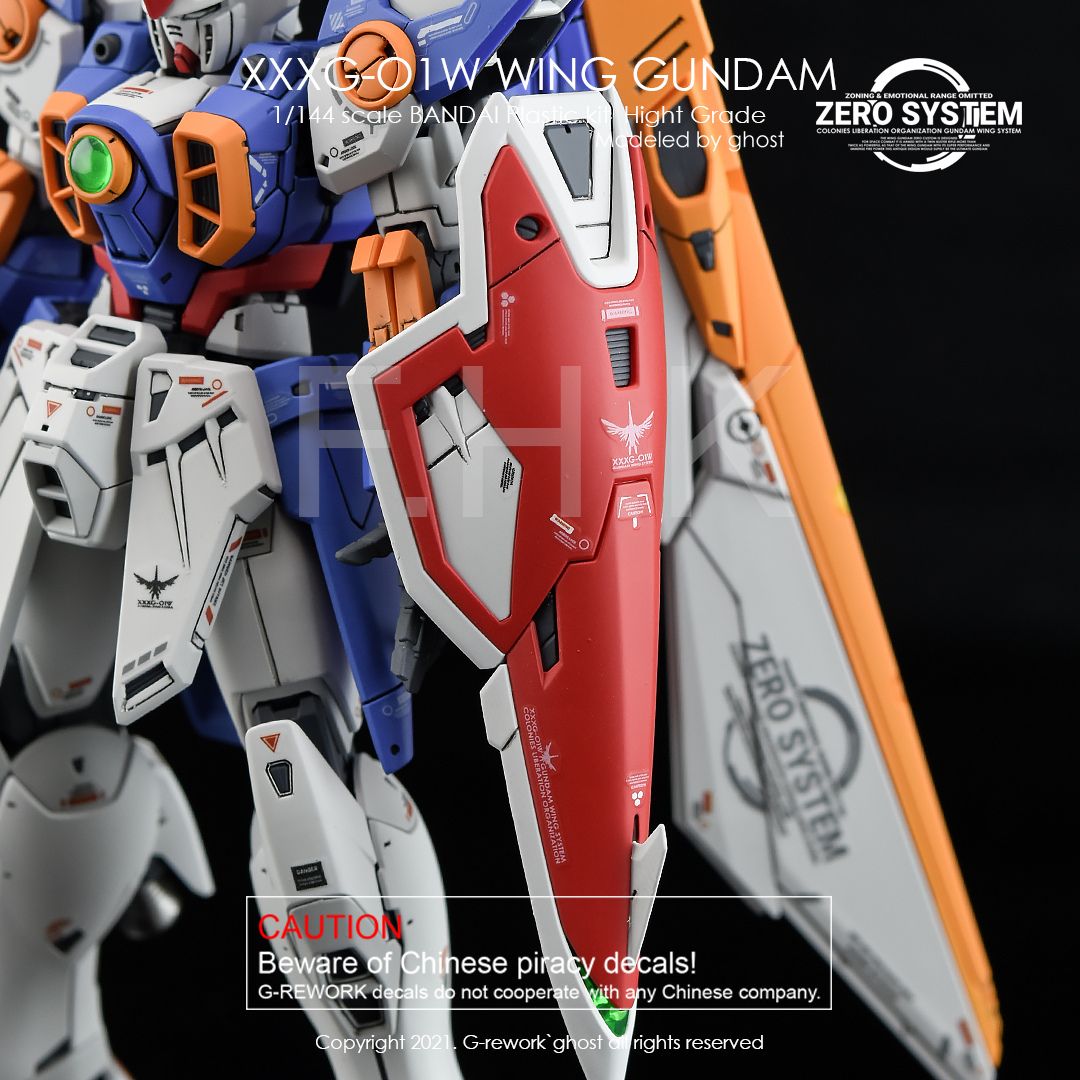 G-Rework Decal - [RG] XXXG-O1W WING GUNDAM TV.VER