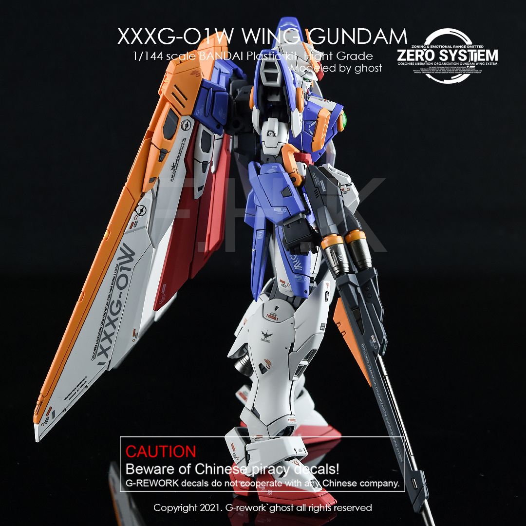 G-Rework Decal - [RG] XXXG-O1W WING GUNDAM TV.VER