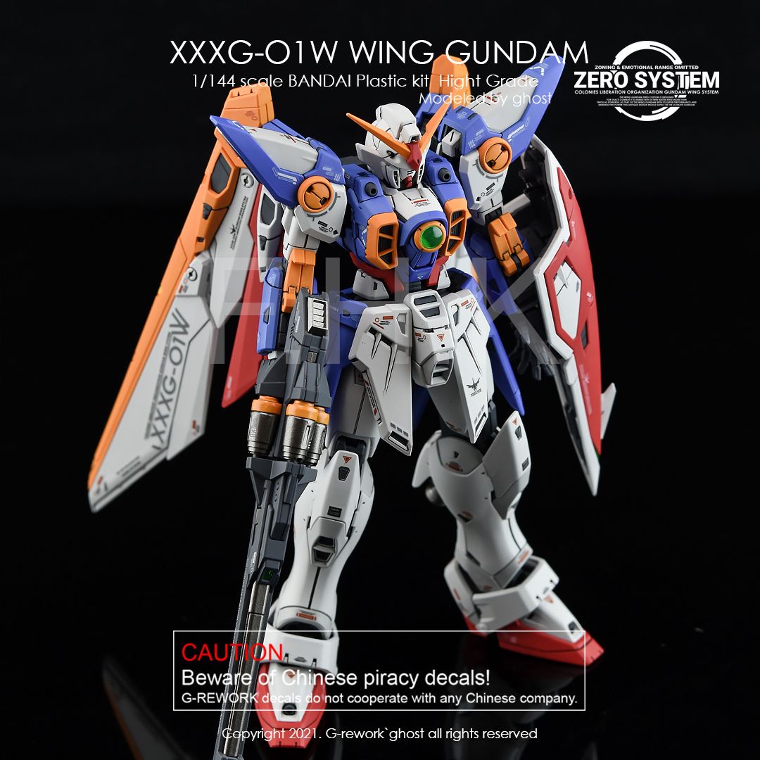 G-Rework Decal - [RG] XXXG-O1W WING GUNDAM TV.VER