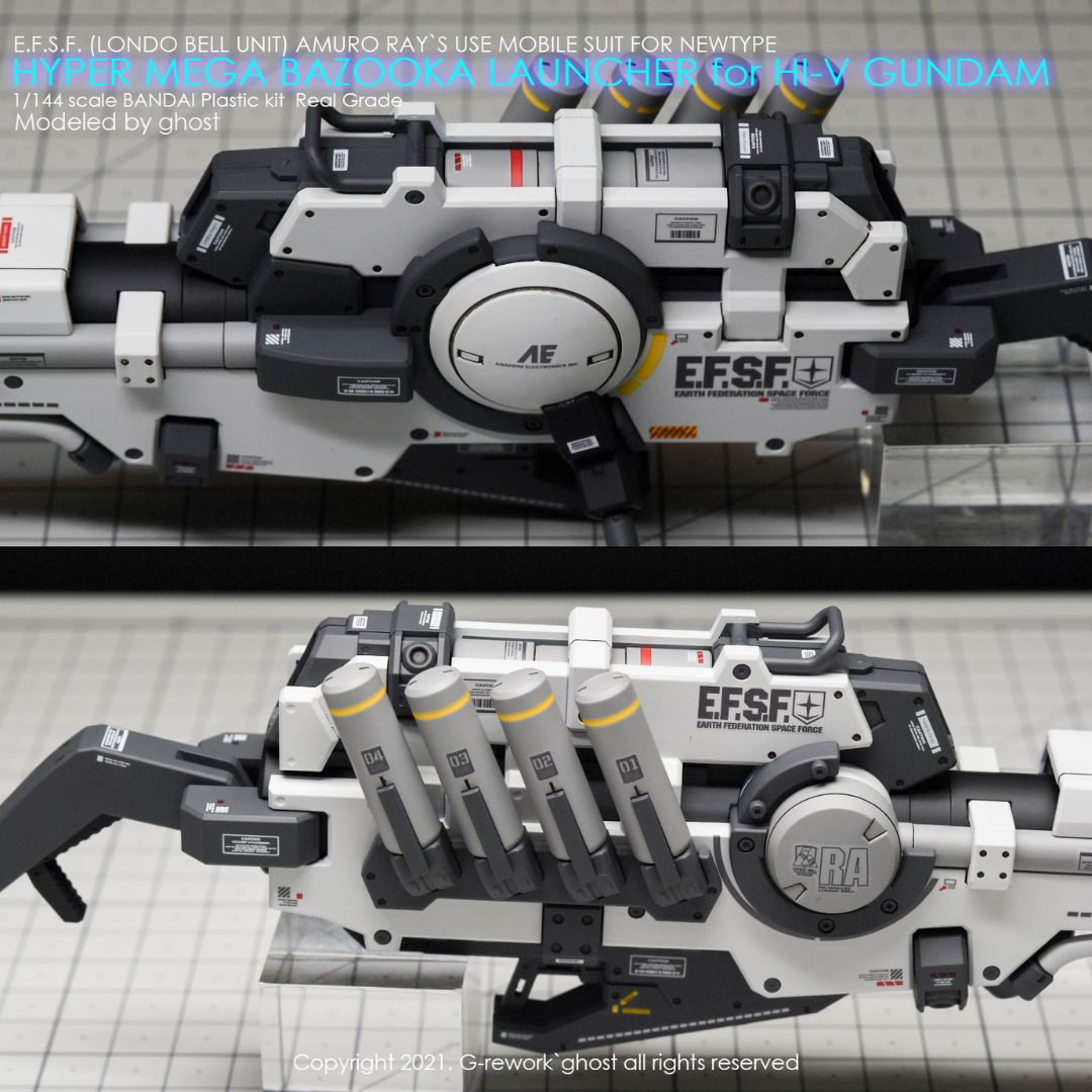 G-Rework Decal - [RG] HI-V GUNDAM HYPER MEGA BAZOOKA LAUCHER