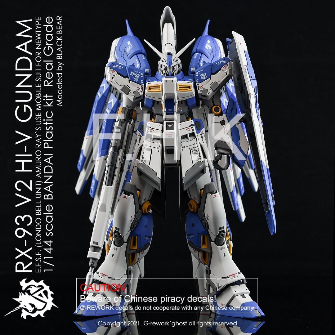 G-Rework Decal - [RG] RX-93 V2 HI-V GUNDAM