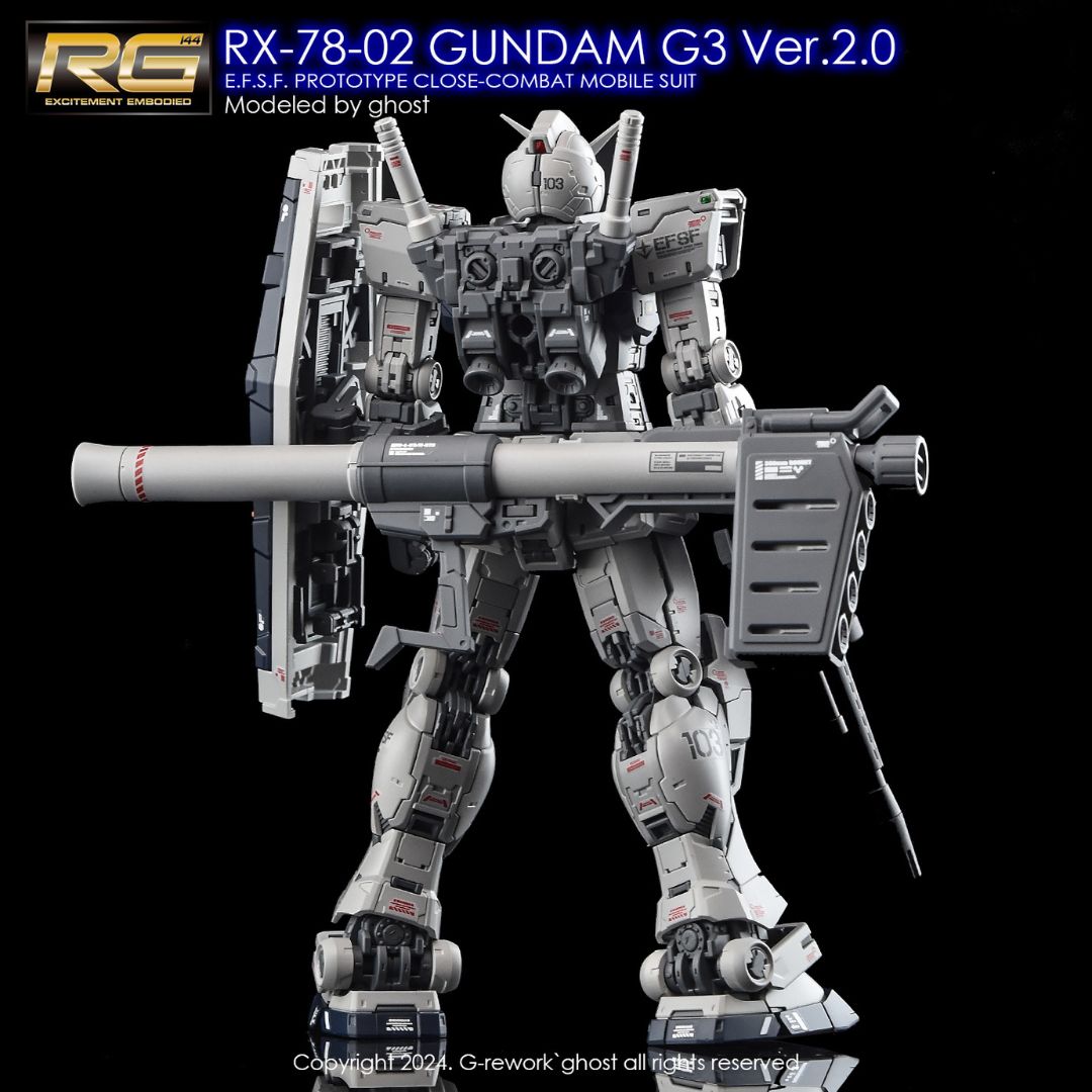 G-Rework Decal - [RG] RX-78-2 GUNDAM G3 VER 2.0