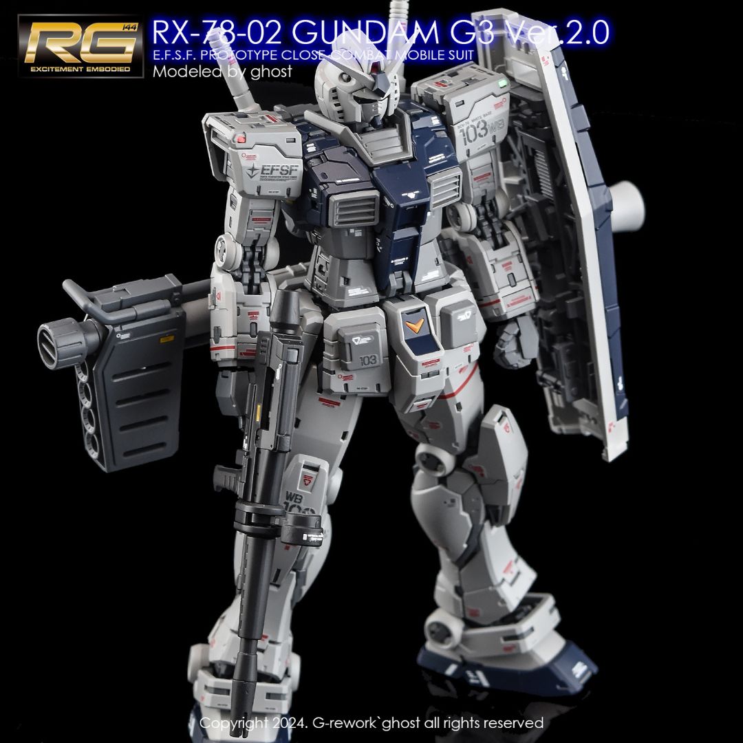 G-Rework Decal - [RG] RX-78-2 GUNDAM G3 VER 2.0