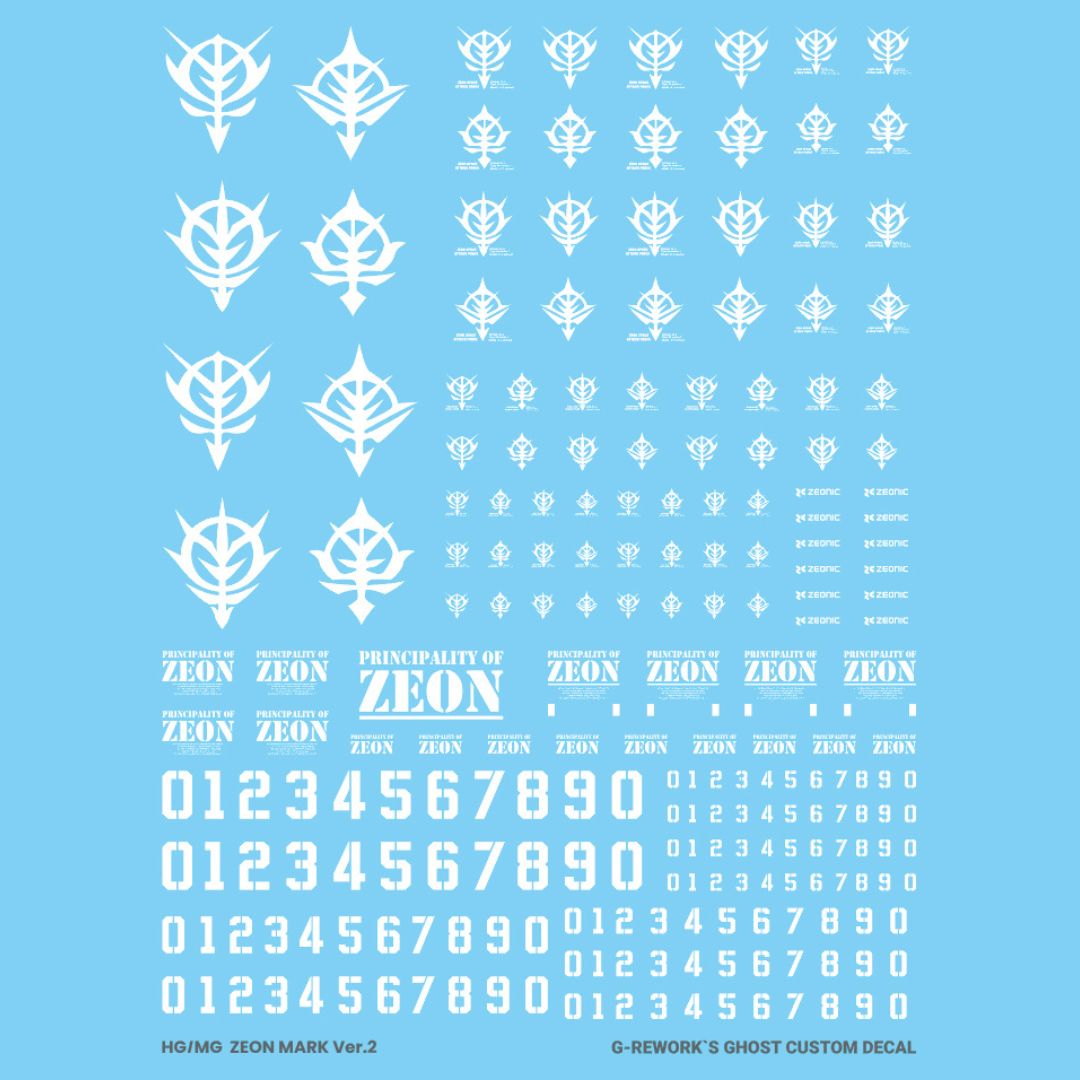G-Rework Decal - [HG][MG] ZEON MARK 02