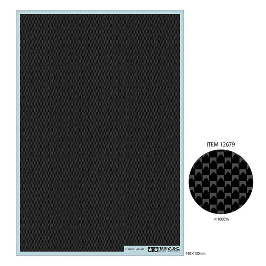 TAMIYA 12679 Carbon Pattern Decal (Plain Weave/Fine)
