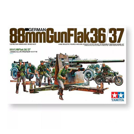 TAMIYA 1/35 German 88mm Gun Flak 36/37 (35017)