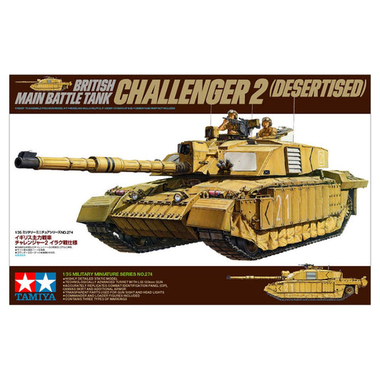 TAMIYA 1/35 British Main Battle Tank Challenger 2 (Desertised) (35274)