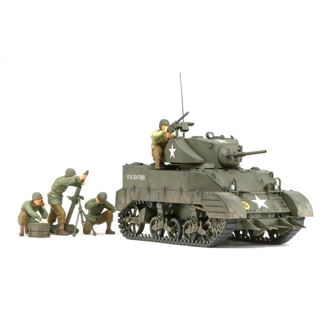 TAMIYA 1/35 U.S. Light Tank M5A1 "Pursuit Operation" Set (W/4 Figures) (35313)