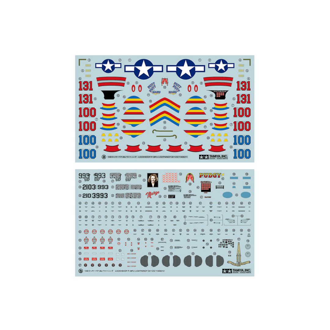 TAMIYA 1/48 Lockheed¨ P-38¨J Lightning¨ (61123)