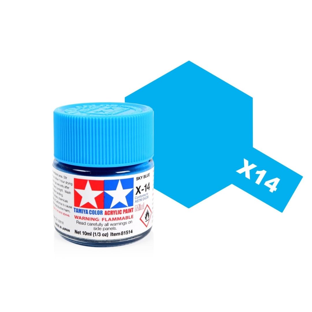 TAMIYA Acrylic Mini X-14 Sky Blue 10ml #81514