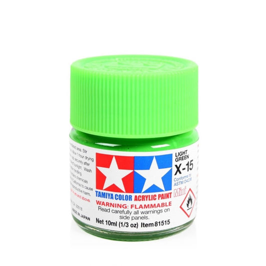 TAMIYA Acrylic Mini X-15 Light Green 10ml #81515