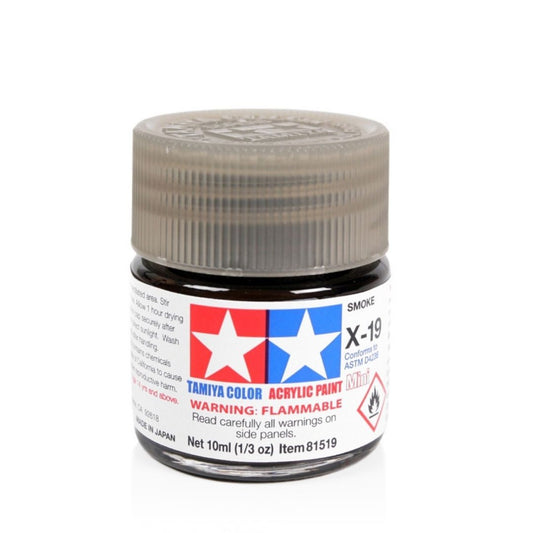 TAMIYA Acrylic Mini X-19 Smoke 10ml #81519