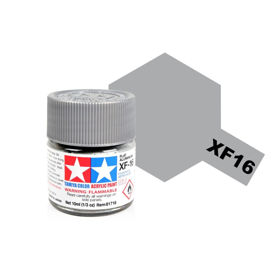 TAMIYA Acrylic Mini XF-16 Flat Aluminium 10ml #81716