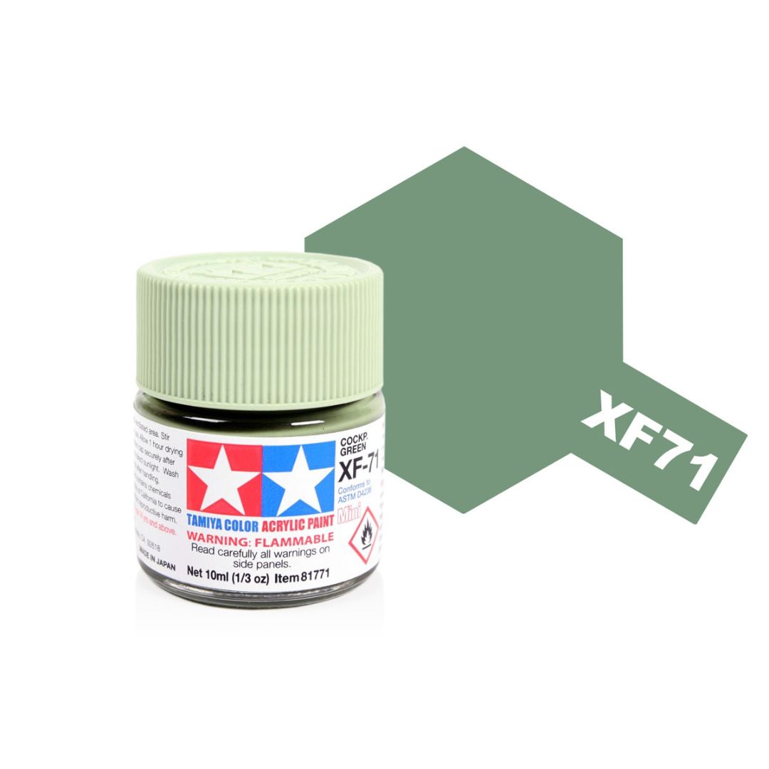 TAMIYA Acrylic Mini XF-71 Cockpit Green (IJN) 10ml #81771