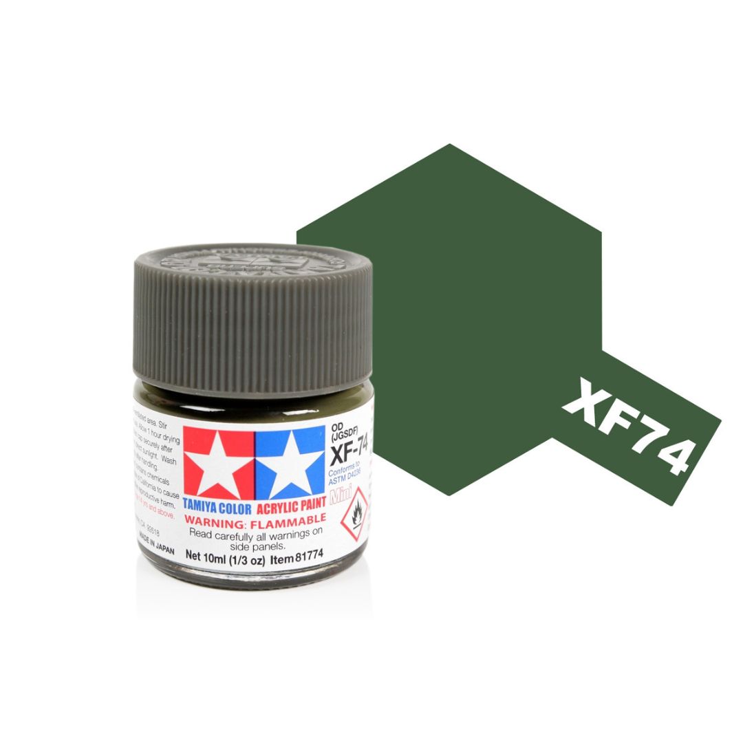 TAMIYA Acrylic Mini XF-74 Olive Drab (JGSDF) 10ml #81774
