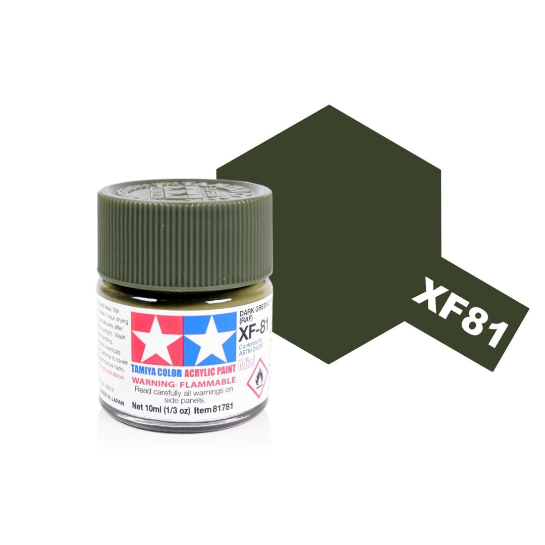 TAMIYA Acrylic Mini XF-81 RAF Dark Green 2 10ml #81781