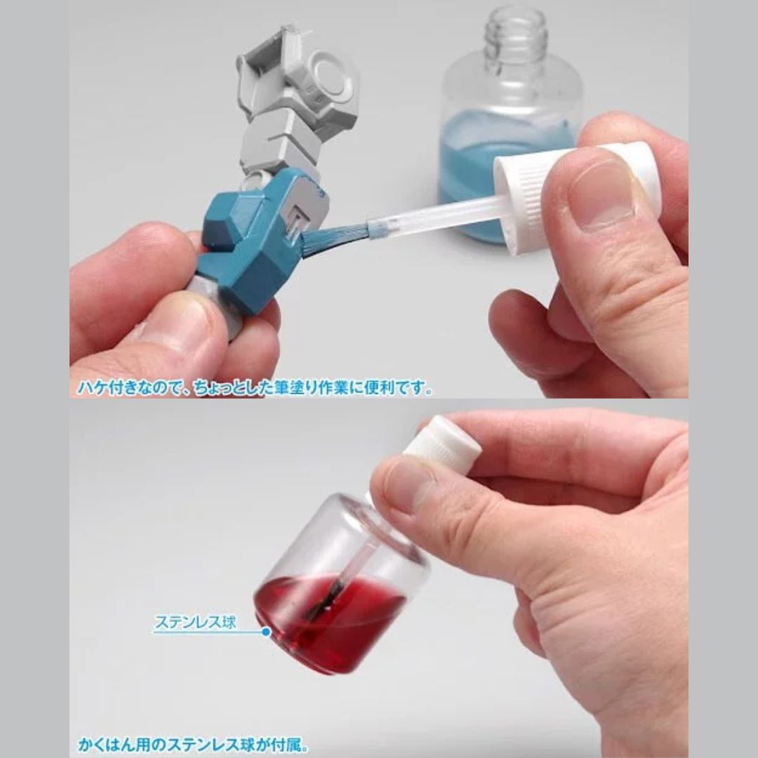WAVE OF066 Plastic Bottle w/ Brush