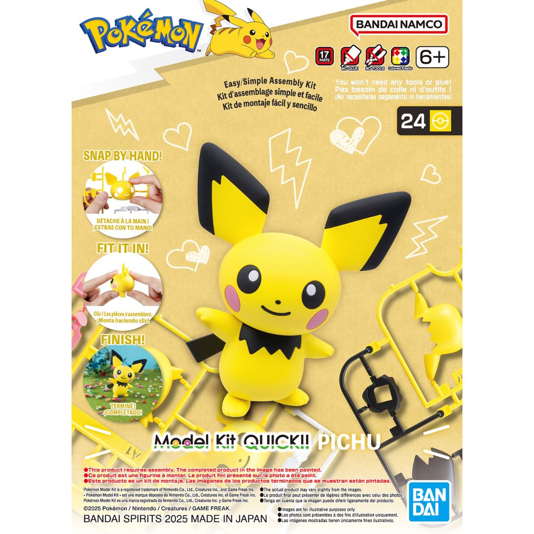 Bandai Pokemon Plastic Model Collection Quick !! 24 Pichu