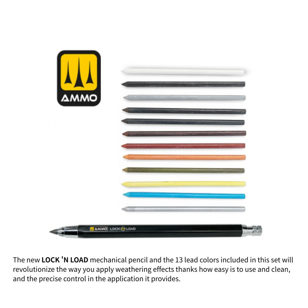 MIG 8349 LOCK 'N LOAD - Weathering Rechargable Technical Pencil