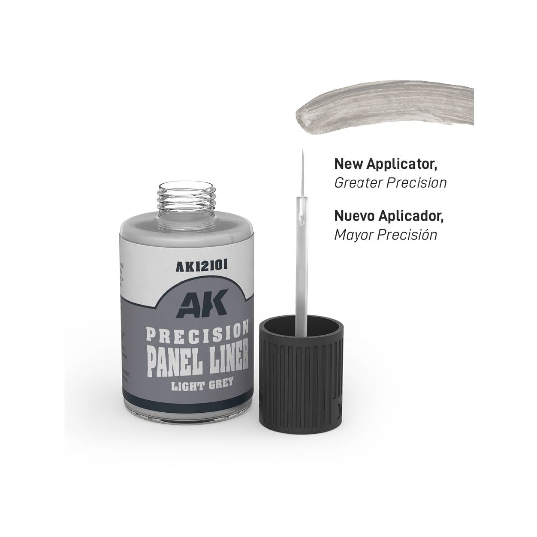 AK Interactive Precision Paneliners AK12101 - Light Grey 30ml