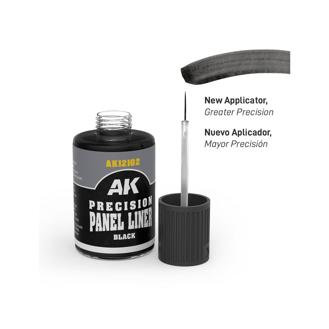 AK Interactive Precision Paneliners AK12102 - Black 30ml