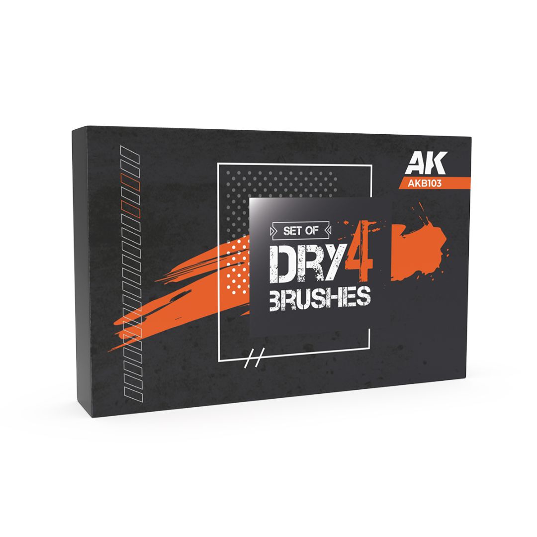 AK Interactive AKB103 Dry Brushes Set