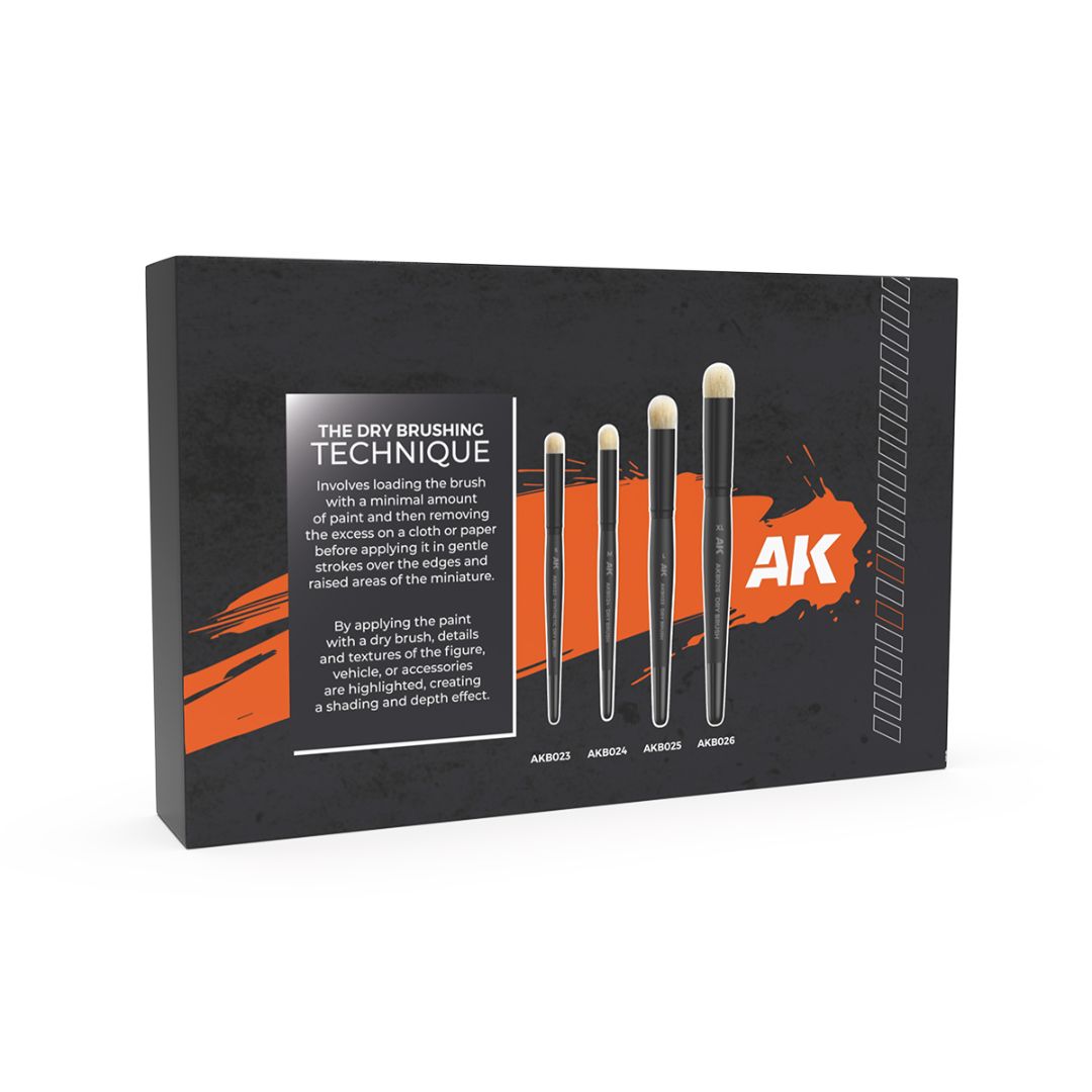 AK Interactive AKB103 Dry Brushes Set