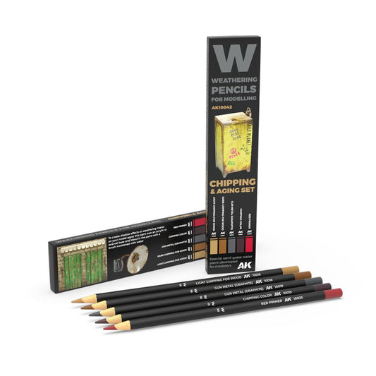 AK Interactive Weathering Pencil Set AK10042 - Chipping