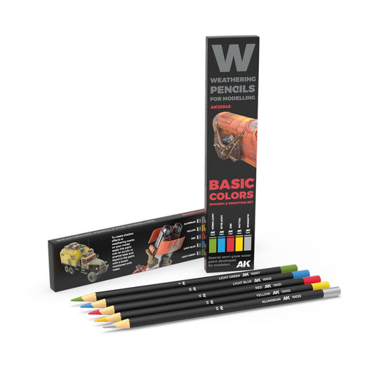 AK Interactive Weathering Pencil Set AK10045 - Basics
