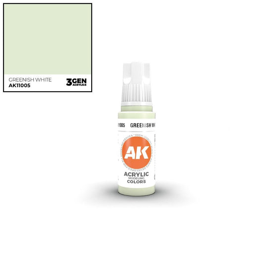 AK Interactive 3 Gen Acrylics AK11005 Greenish White 17ml