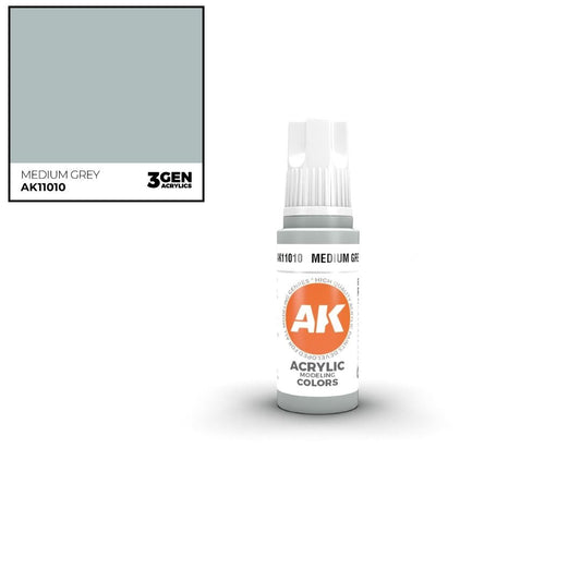 AK Interactive 3 Gen Acrylics AK11010 Medium Grey 17ml