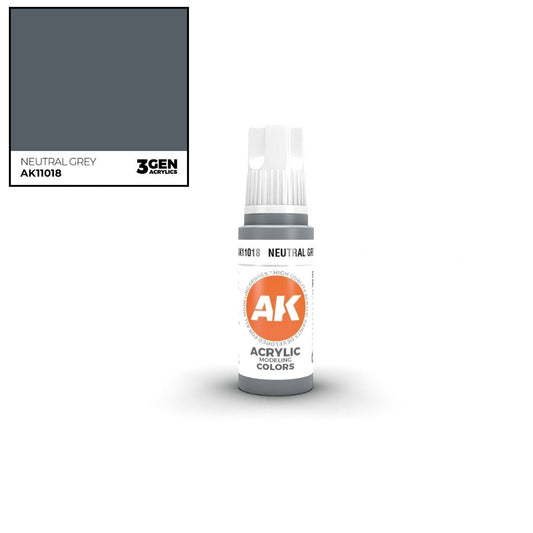 AK Interactive 3 Gen Acrylics AK11018 Neutral Grey 17ml