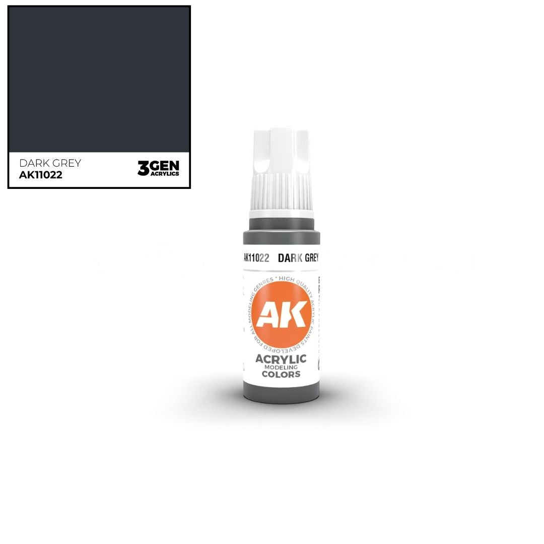 AK Interactive 3 Gen Acrylics AK11022 Dark Grey 17ml