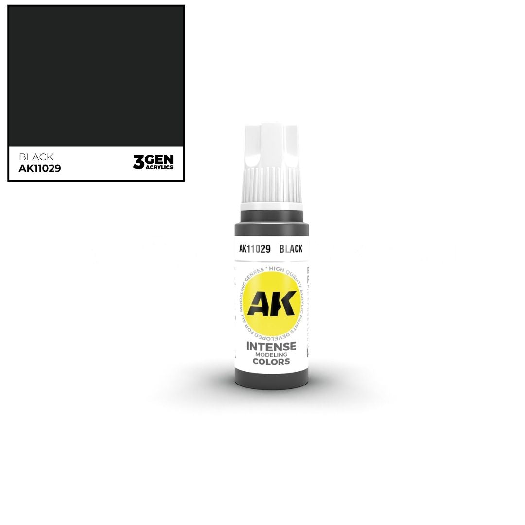 AK Interactive 3 Gen Acrylics AK11029 Black 17ml
