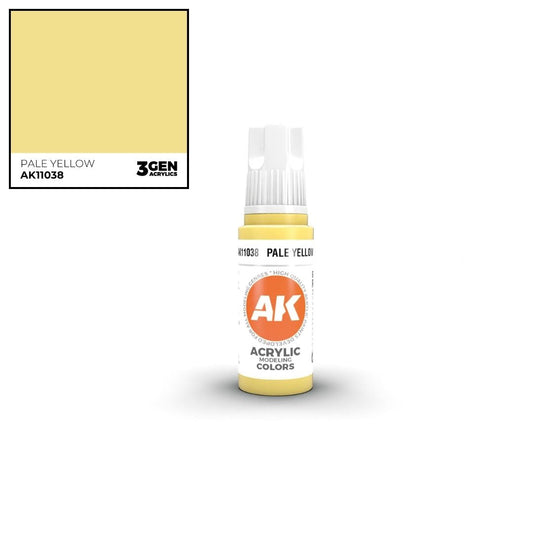 AK Interactive 3 Gen Acrylics AK11038 Pale Yellow 17ml