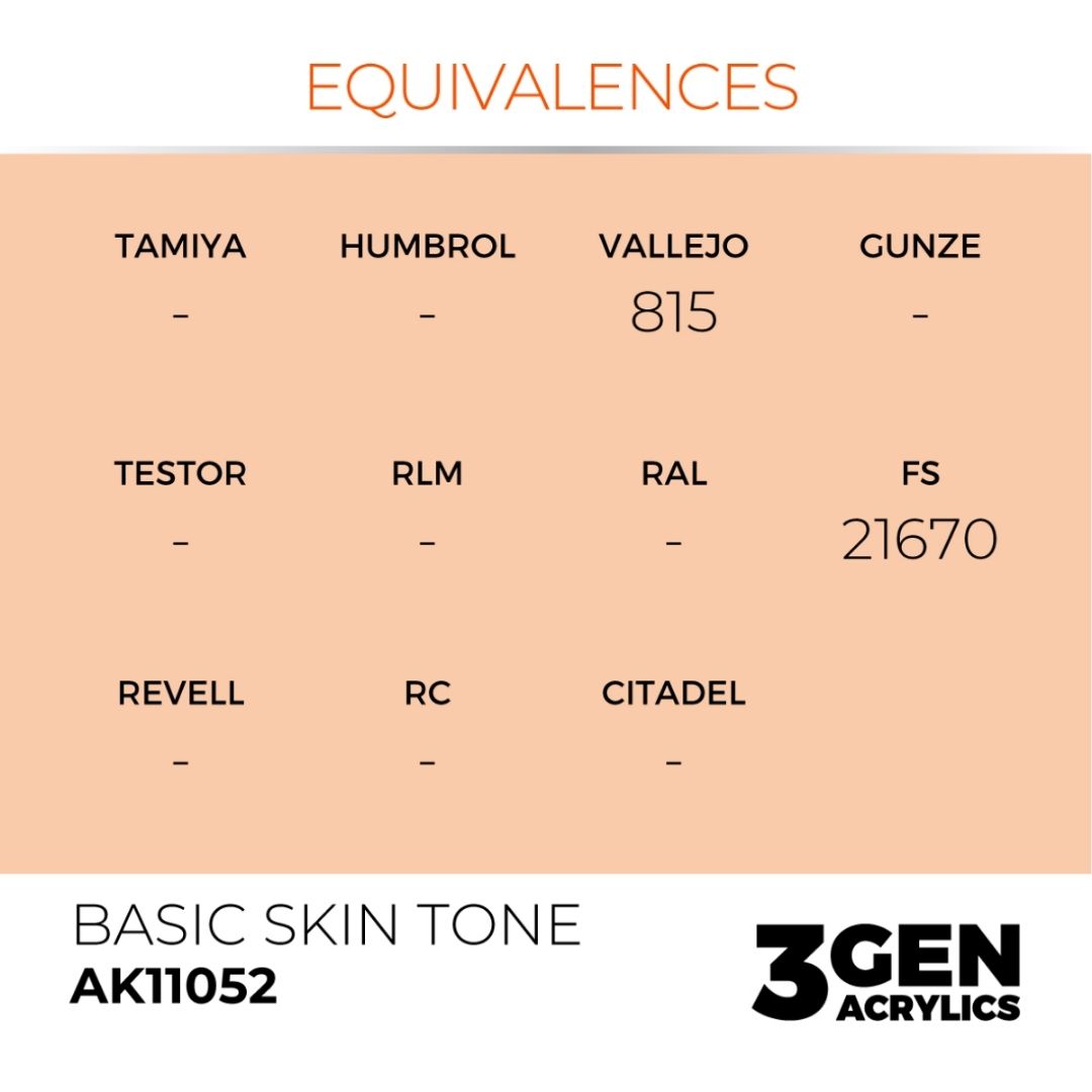 AK Interactive 3 Gen Acrylics AK11052 Basic Skin Tone 17ml
