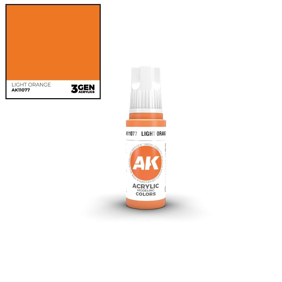 AK Interactive 3 Gen Acrylics AK11077 Light Orange 17ml