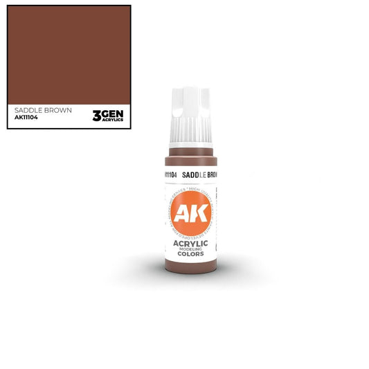 AK Interactive 3 Gen Acrylics AK11104 Saddle Brown 17ml
