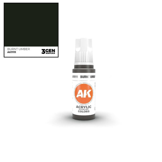 AK Interactive 3 Gen Acrylics AK11111 Burnt Umber 17ml