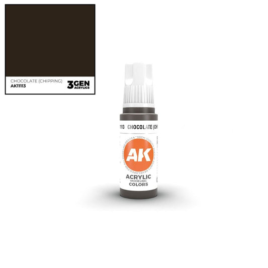AK Interactive 3 Gen Acrylics AK11113 Chocolate (Chipping) 17ml