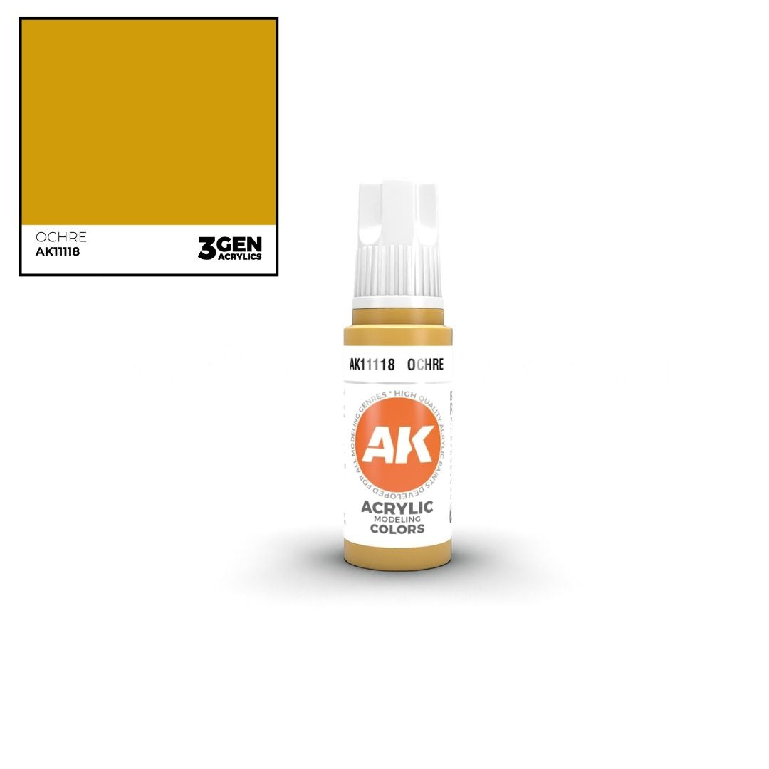 AK Interactive 3 Gen Acrylics AK11118 Ocher 17ml