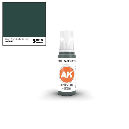 AK Interactive 3 Gen Acrylics AK11133 Dark Green-Grey 17ml
